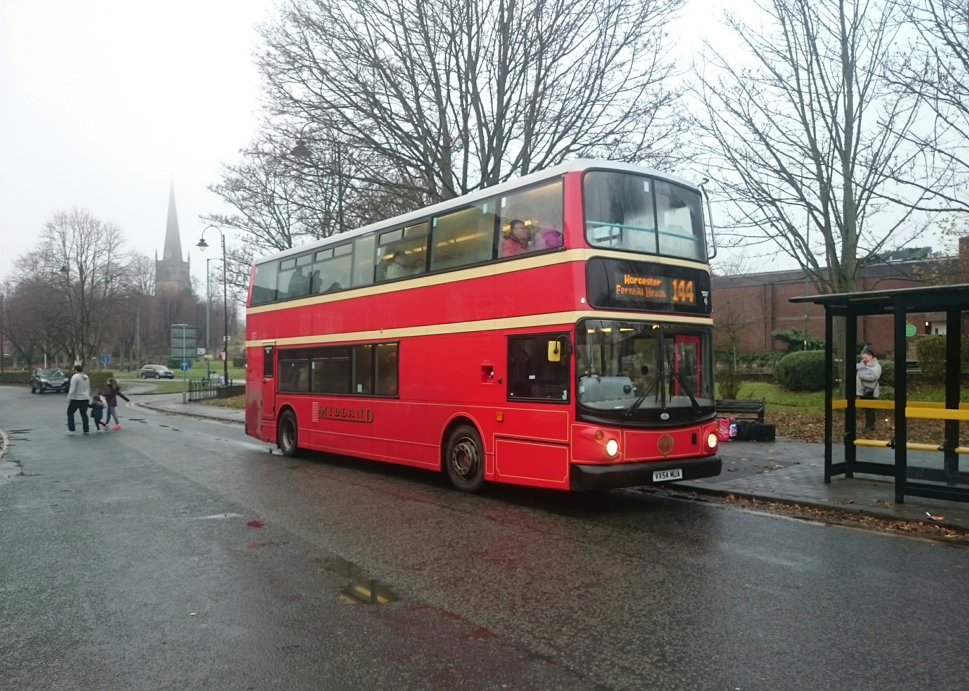 Routes extending far out from the West Midlands – 144 Birmingham to Worcester