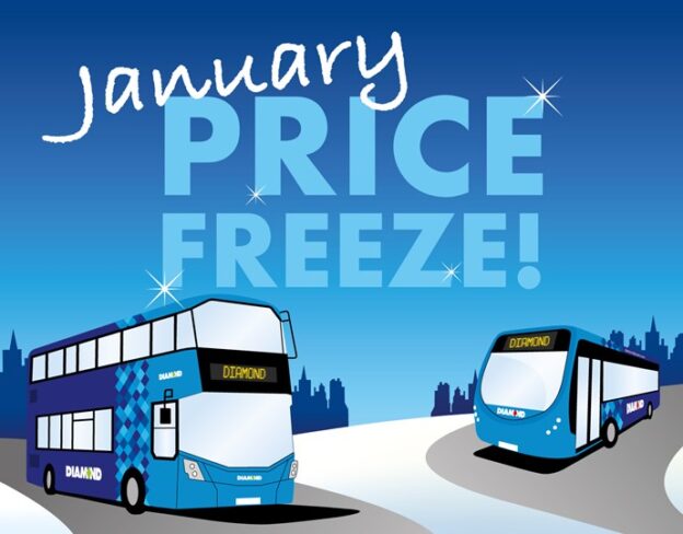 Diamond Bus also freezes fares for 2021