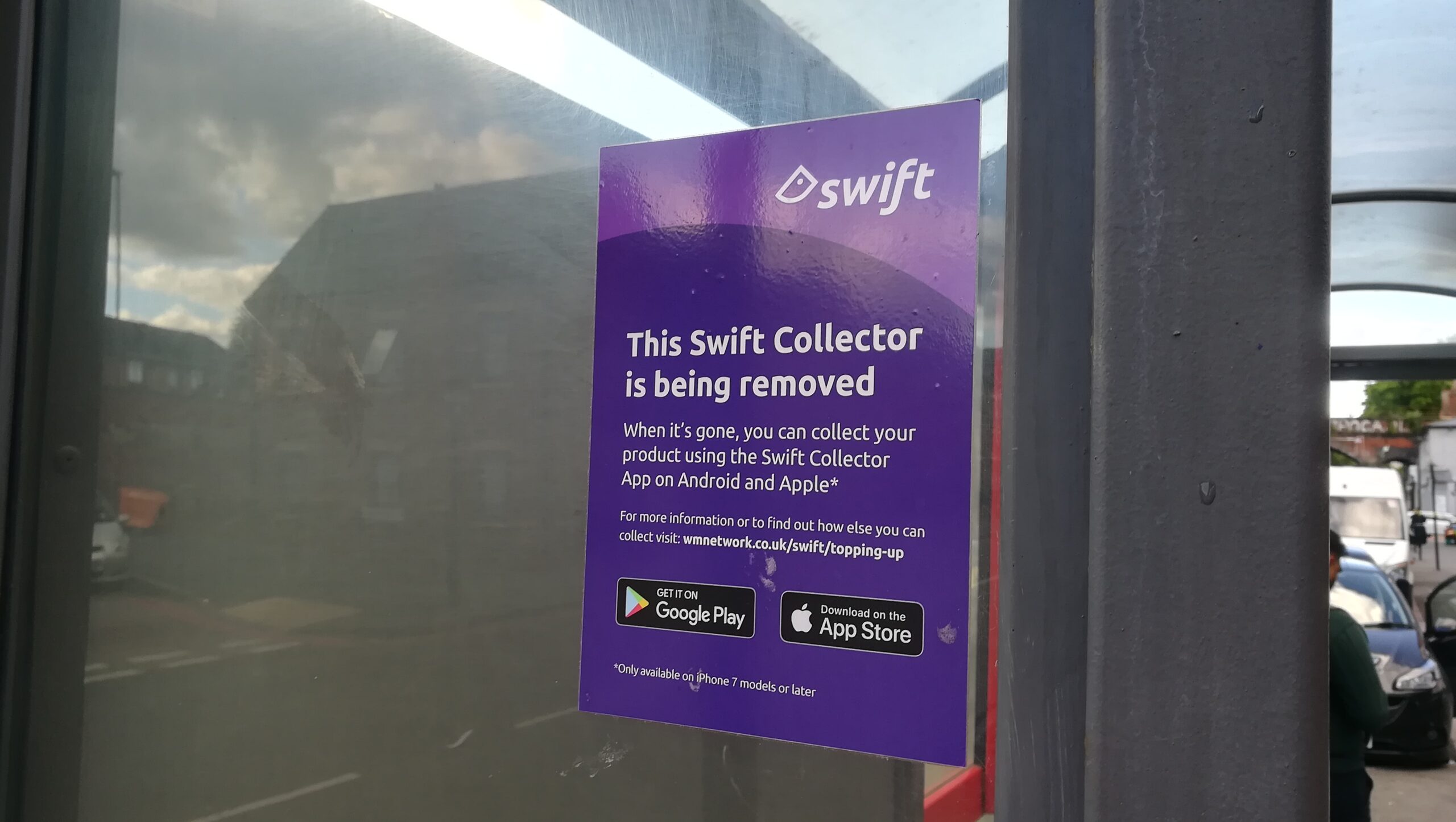 Swift Collectors being removed from bus stops